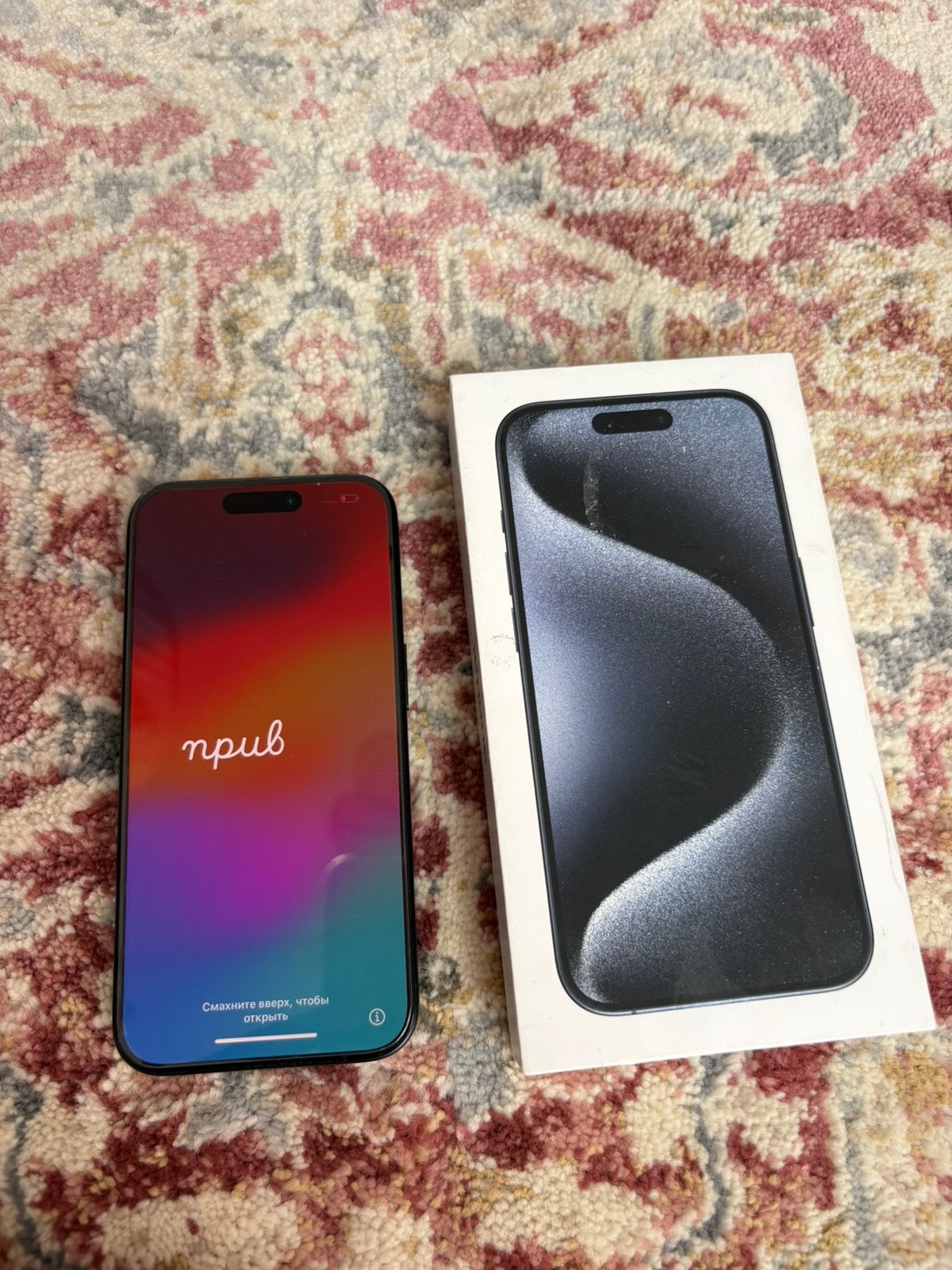iPhone 15Pro 128gb navy, Telecommunicatie, Mobiele telefoons | Apple iPhone, Ophalen, 128 GB, Blauw, Zo goed als nieuw