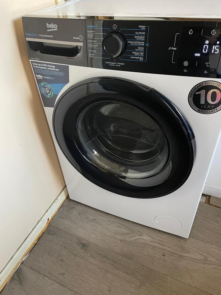 Beko wasmachine met defect - lekke kuip., Ophalen, Zo goed als nieuw, Voorlader, Energieklasse A of zuiniger