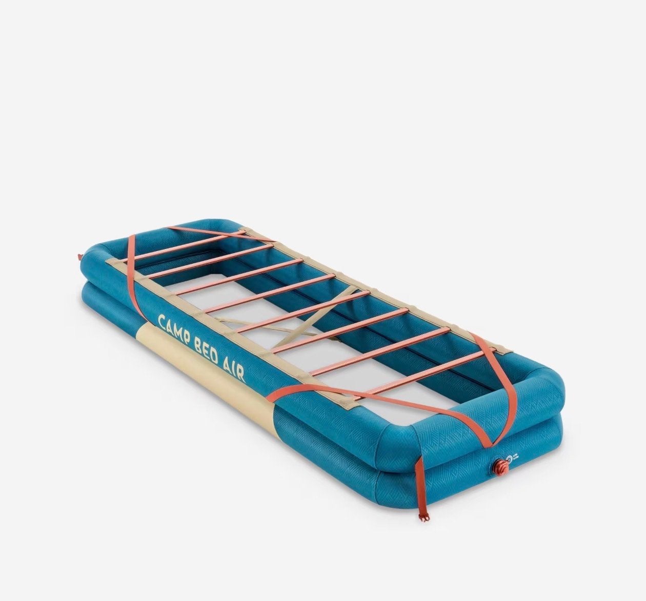 2x QUECHUA Veldbed Camp Bed Air opblaasbaar 200x70x25cm, Caravans en Kamperen, Luchtbedden, Ophalen, Zo goed als nieuw, 1-persoons