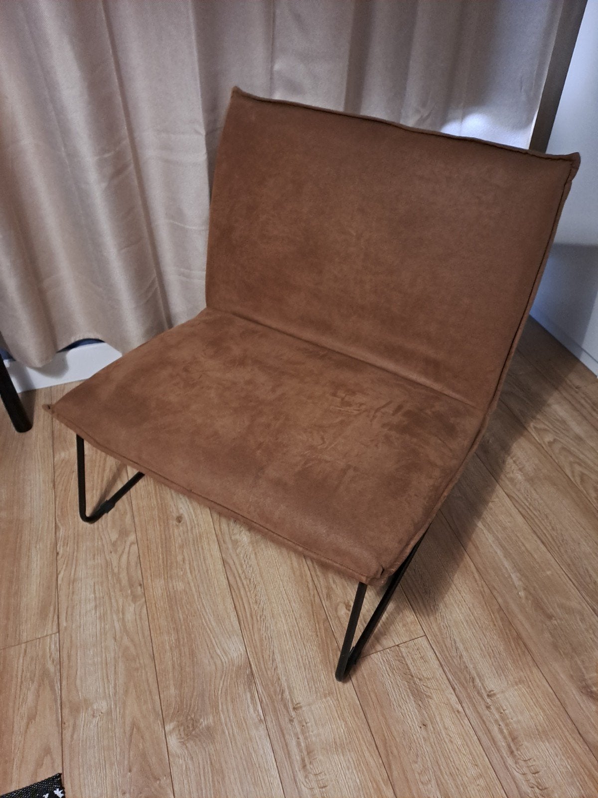 Fauteuil cognac, Ophalen, Zo goed als nieuw, Bruin, Eén
