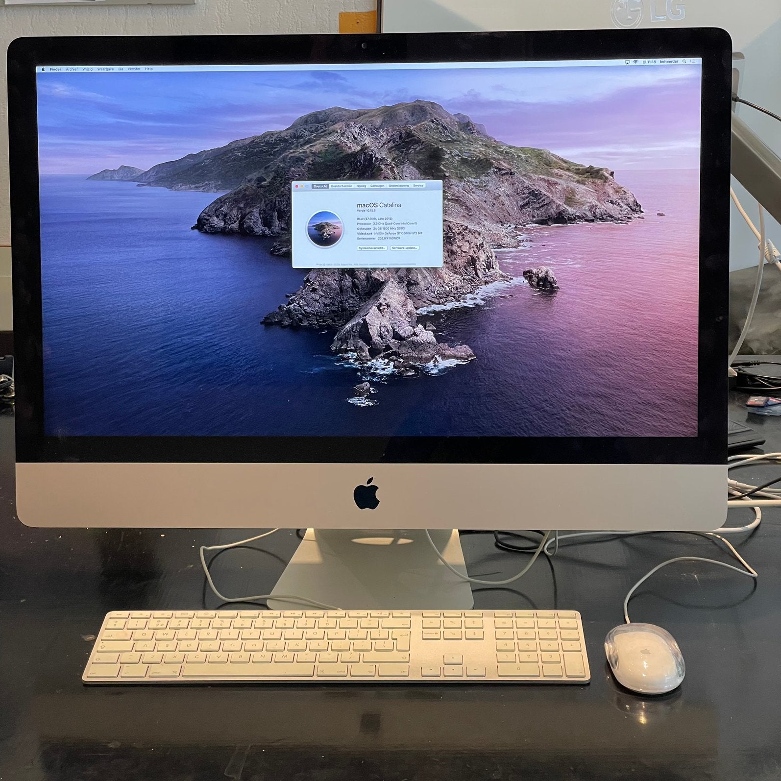 Apple imac 27” 2,9ghz quad core i5 24Gb gebheugen, Computers en Software, Apple Desktops, Ophalen, Zo goed als nieuw, IMac, 3 tot 4 Ghz