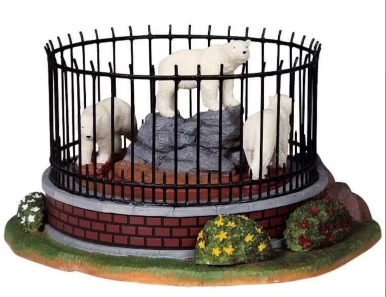 Lemax Polar Bear Cage, Verzenden, Zo goed als nieuw
