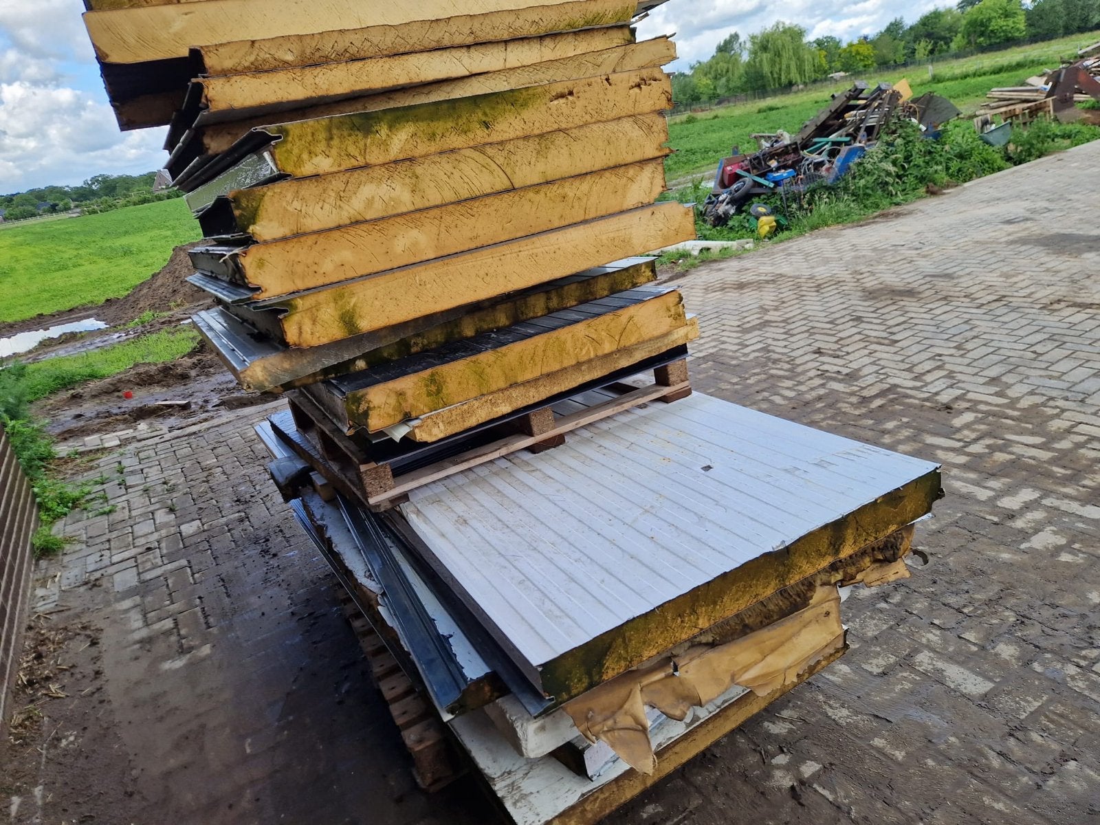 Sandwichpanelen Gebruikte isolatieplaten,diverse maten, Gebruikt, Ophalen of Verzenden, Hardschuim (Pir), 15 m² of meer