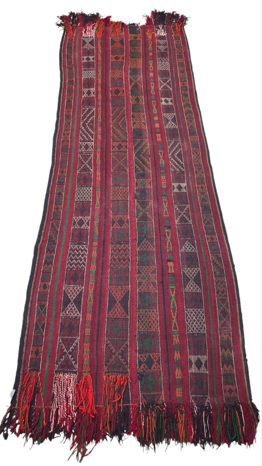Handgeweven Persian wool Kelim tapijt loper Soumak 108x292cm, Huis en Inrichting, Stoffering | Tapijten en Kleden, Gebruikt, 100 tot 150 cm