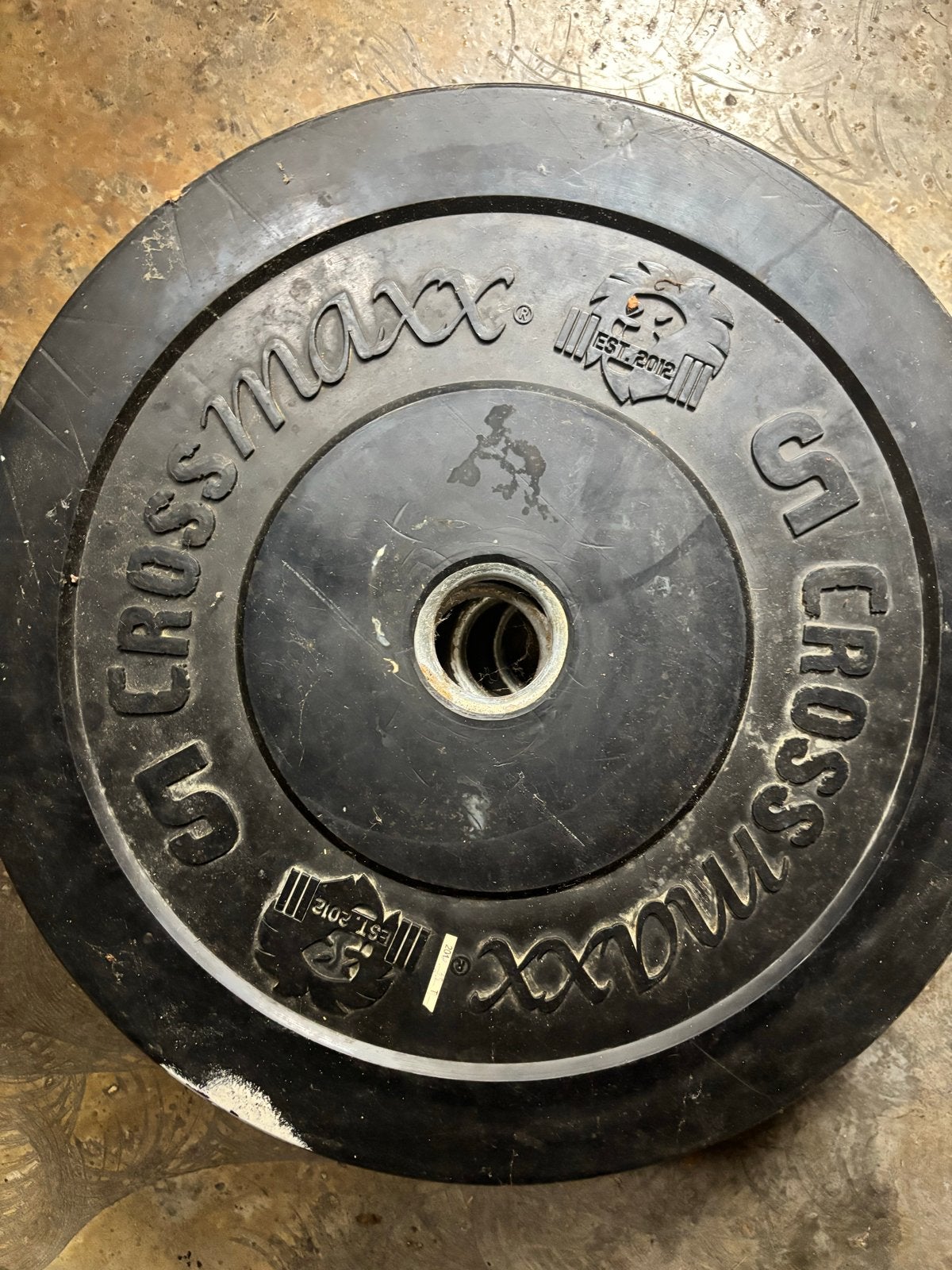 Crossmaxx halterschijven 2x5kg, Ophalen of Verzenden, Gebruikt, Halterschijven