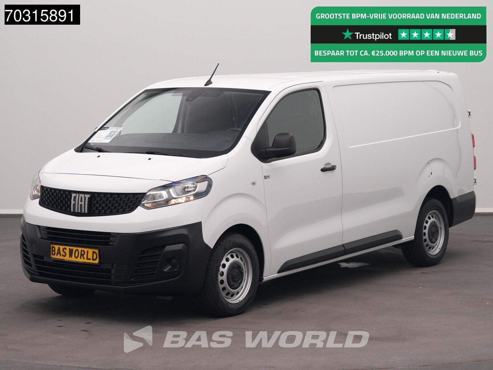 Fiat Scudo 102PK L3H1 Klima Tempomat Parkensensoren Euro6 L3, Cruise Control, Stof, Gebruikt, Euro 6