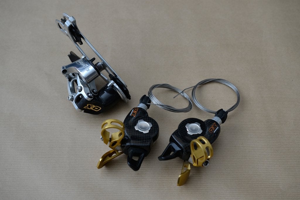 Sram XO achter derailleur + shifters Mountainbike MTB, Gebruikt, Ophalen of Verzenden, Mountainbike, Derailleur of Ketting