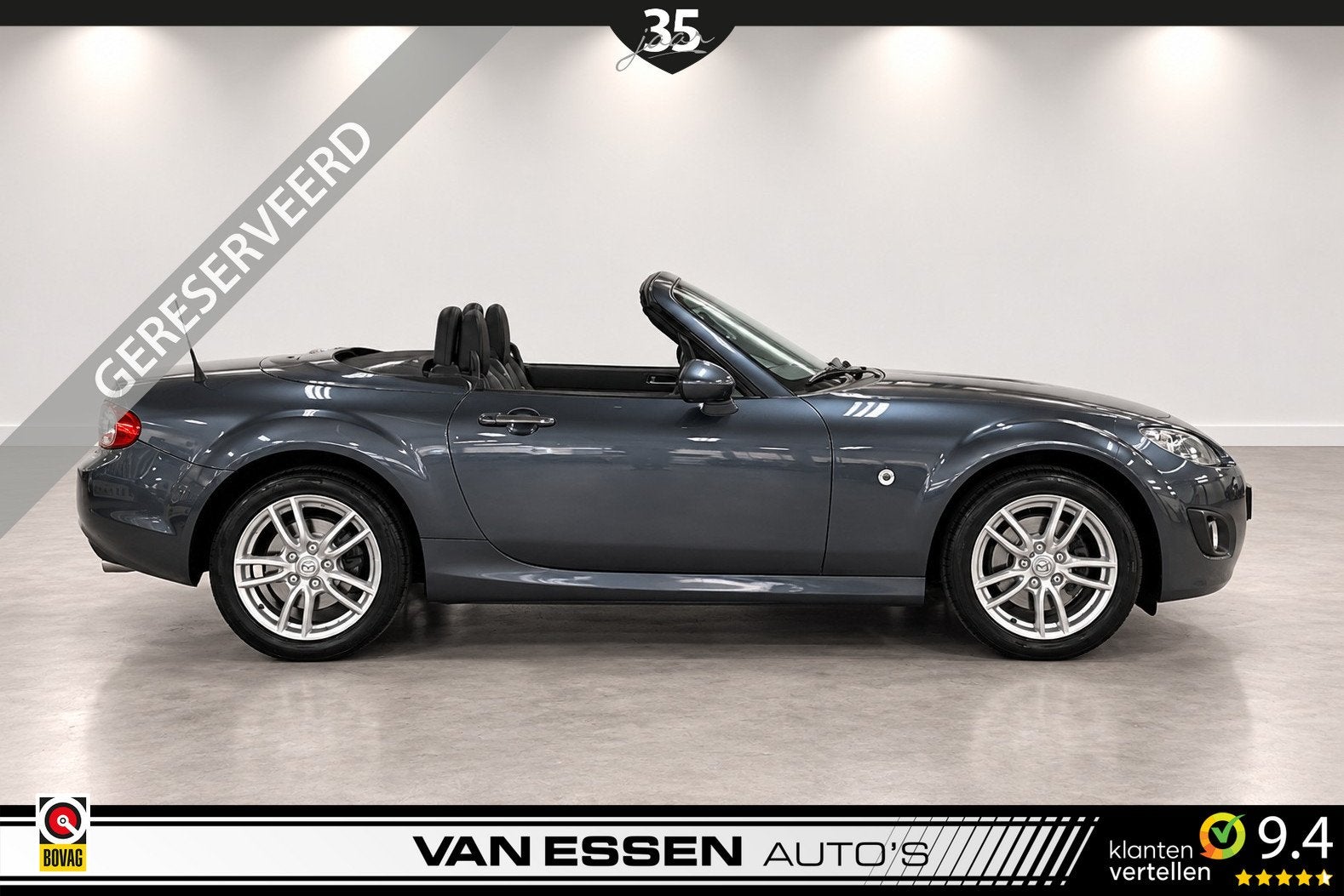 Mazda MX-5 Roadster Coupé 1.8 TS+ Hardtop Leder Airco Carpl, Achterwielaandrijving, Gebruikt, 4 cilinders, Cabriolet