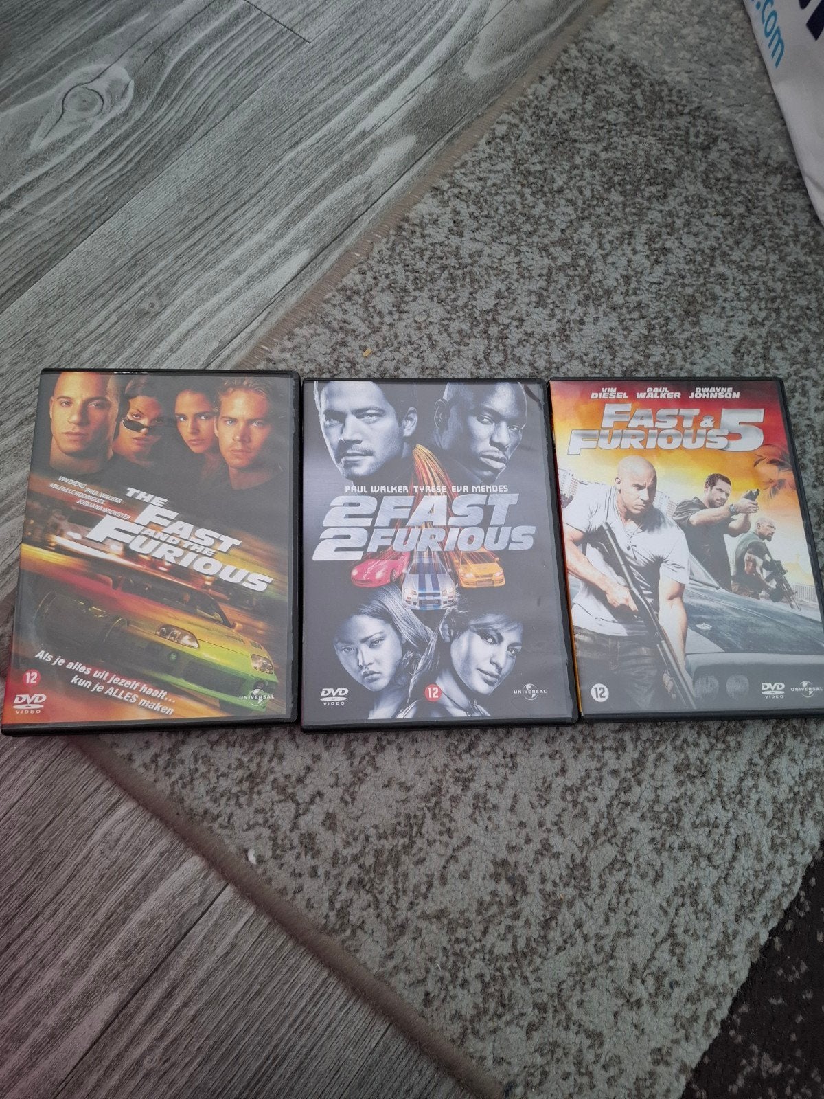 Fast & Furious DVD Boxset - Deel 1, 2 & 5, Nederlands, Actiethriller, Ophalen of Verzenden, Vanaf 12 jaar