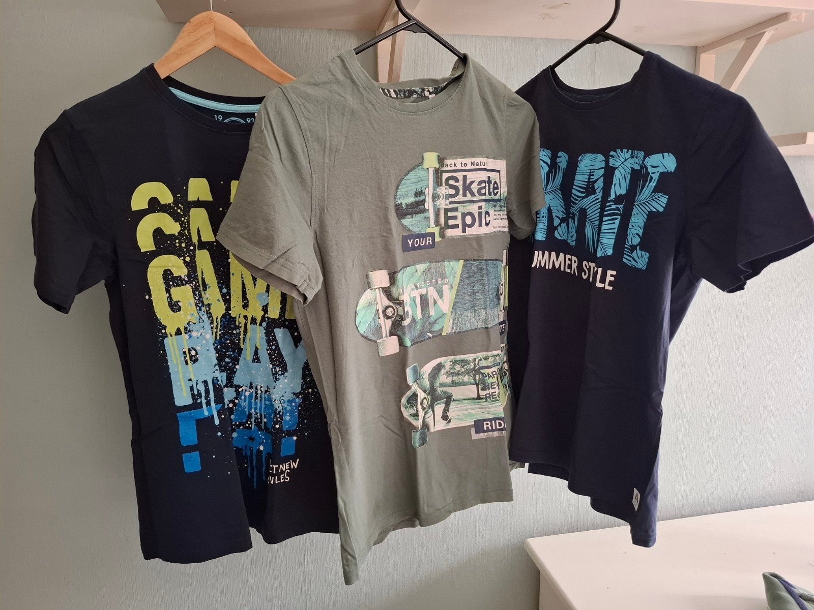 Shirts 3x 158/164, Gebruikt, Ophalen of Verzenden, Shirt of Longsleeve, Skate Nation