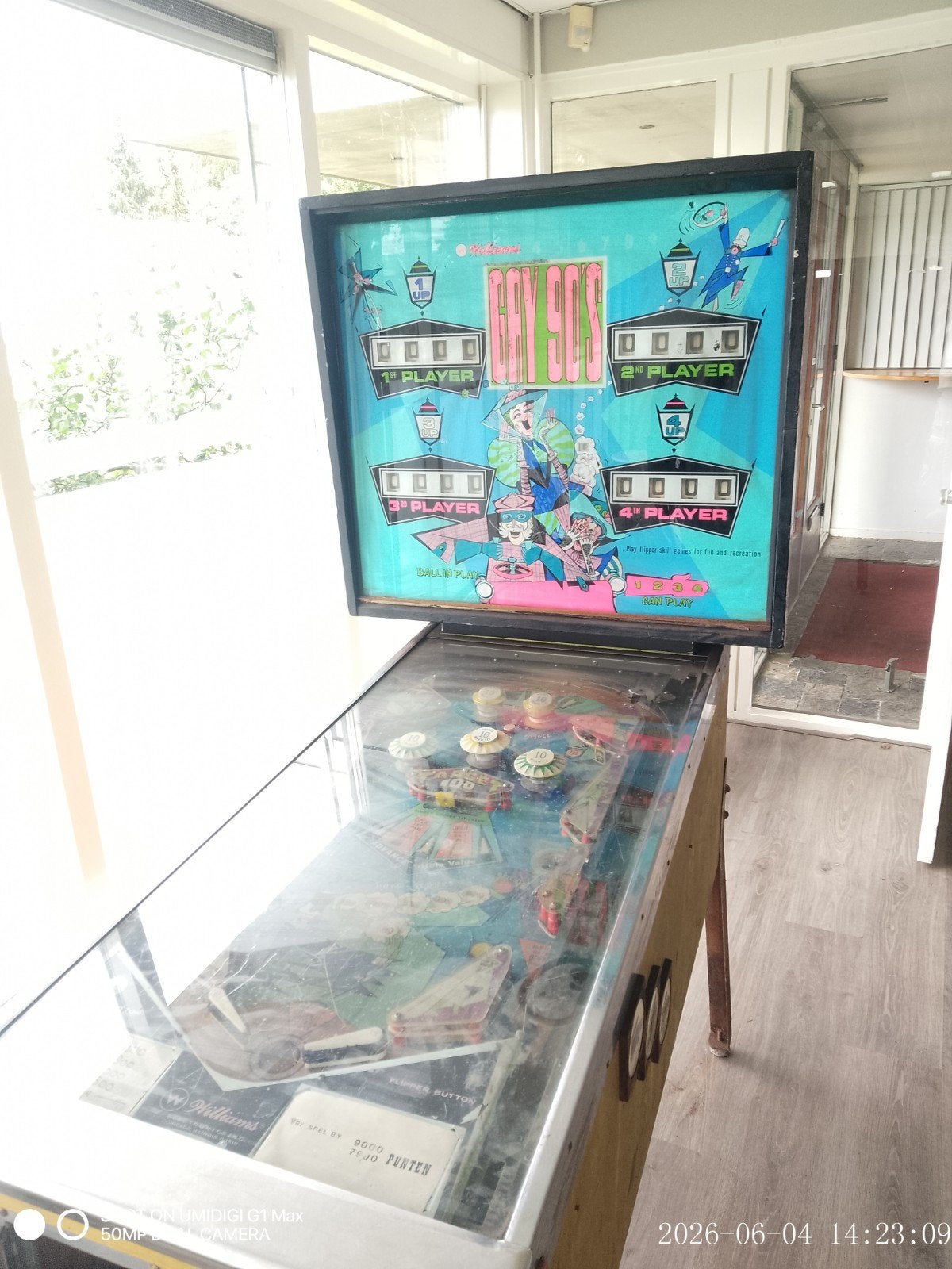 Unieke Vintage Flipperkast: Williams "Gay 90's" (1970) – Pra, Ophalen, Gebruikt, Mechanisch, Williams