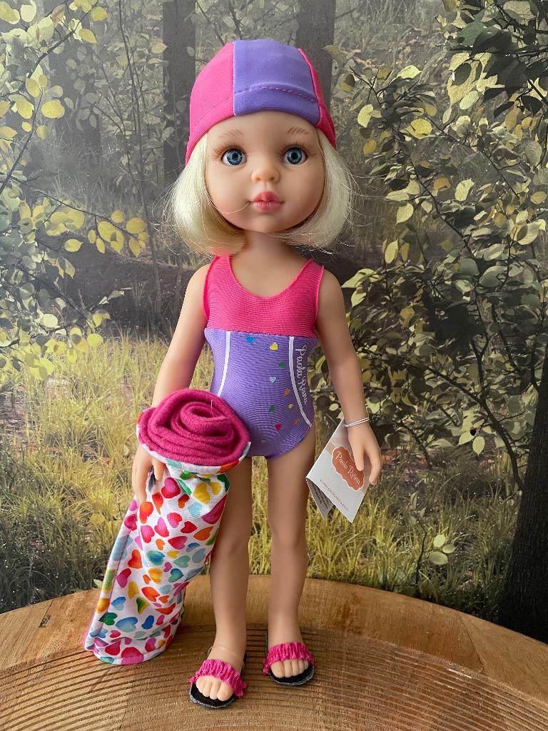 Paola Reina Stapop Claudia Zwemster 32 cm nieuw in doos, Ophalen of Verzenden, Nieuw, Overige typen