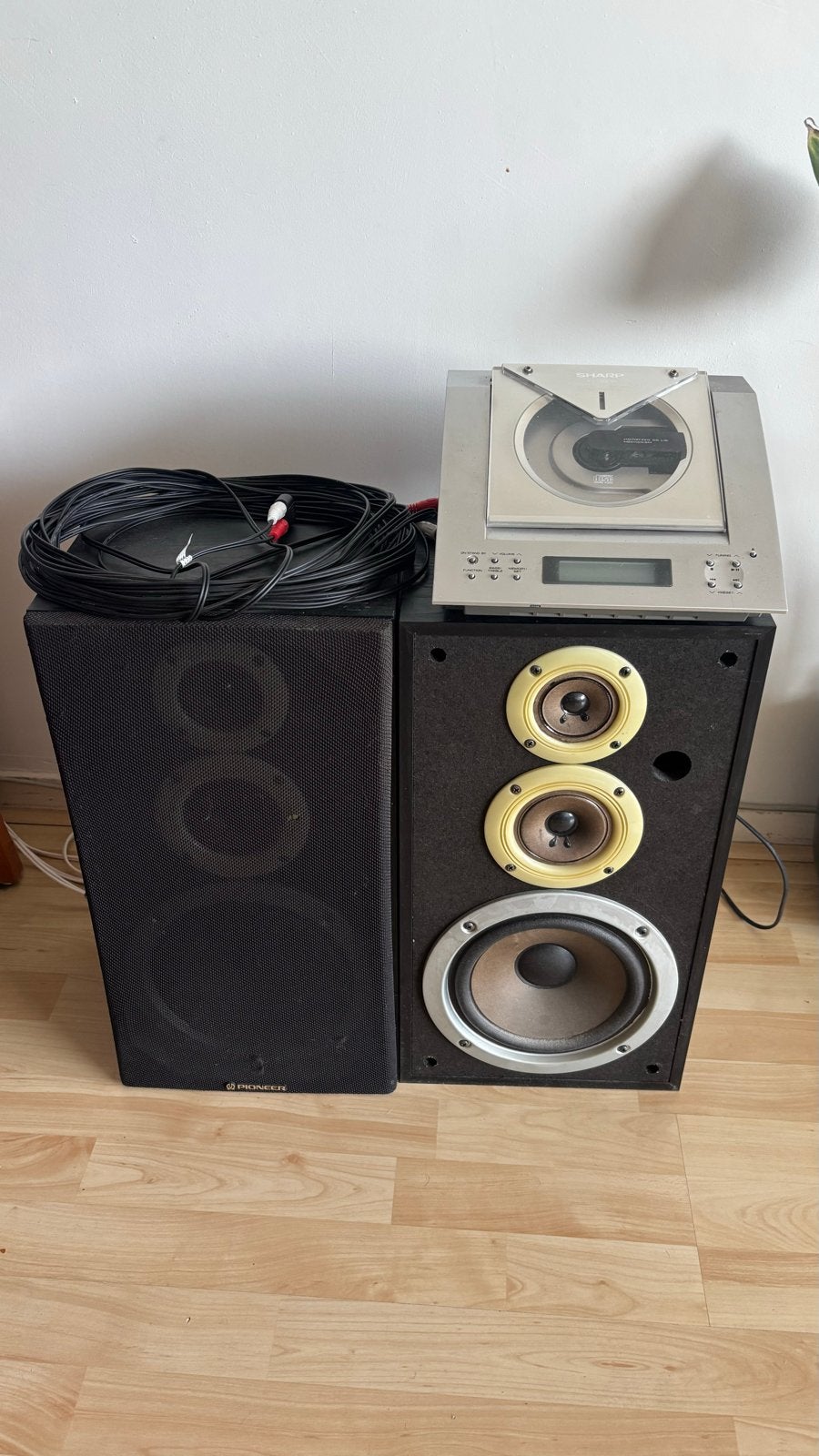 Sharp XL-1000 CD-speler met Pioneer S-Z93 speakers, Audio, Tv en Foto, Stereo-sets, Ophalen, Gebruikt, Losse componenten, Sharp