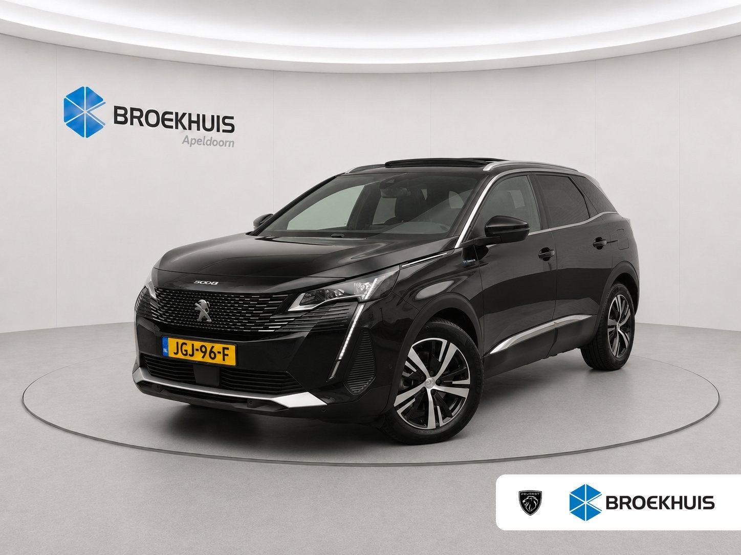 Peugeot 3008 1.6 HYbrid4 300 GT | Navigatie | Panoramadak |, Auto's, Peugeot, 12 maanden, Euro 6, 4 cilinders, Zwart