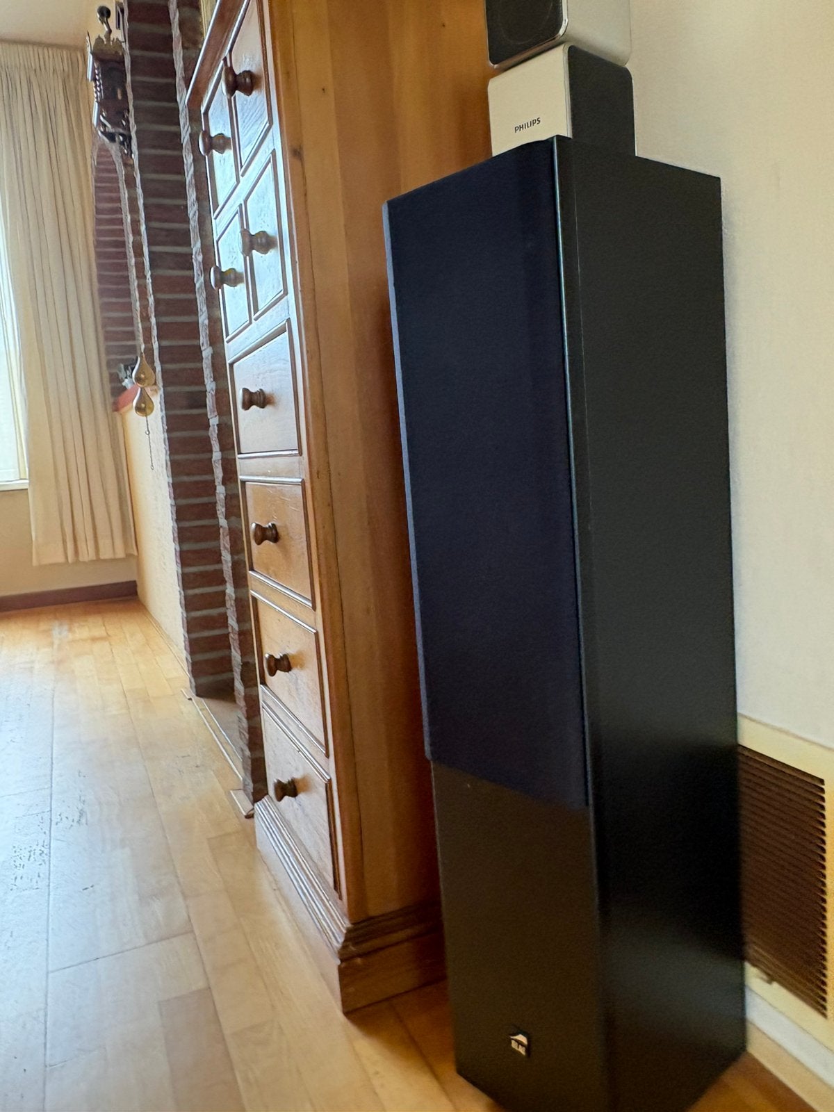 ELAC 121 AS III speakerset (2 stuks), Audio, Tv en Foto, Luidsprekers, Gebruikt, Vloerstaande luidspreker, 120 tot 150 watt, Overige merken