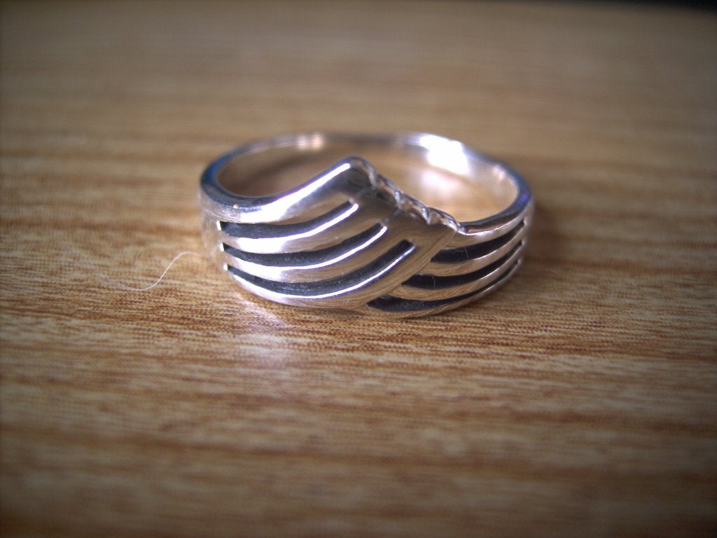 Een mooie Zilveren Fantasie Ring, Verzenden, Zilver, Ring