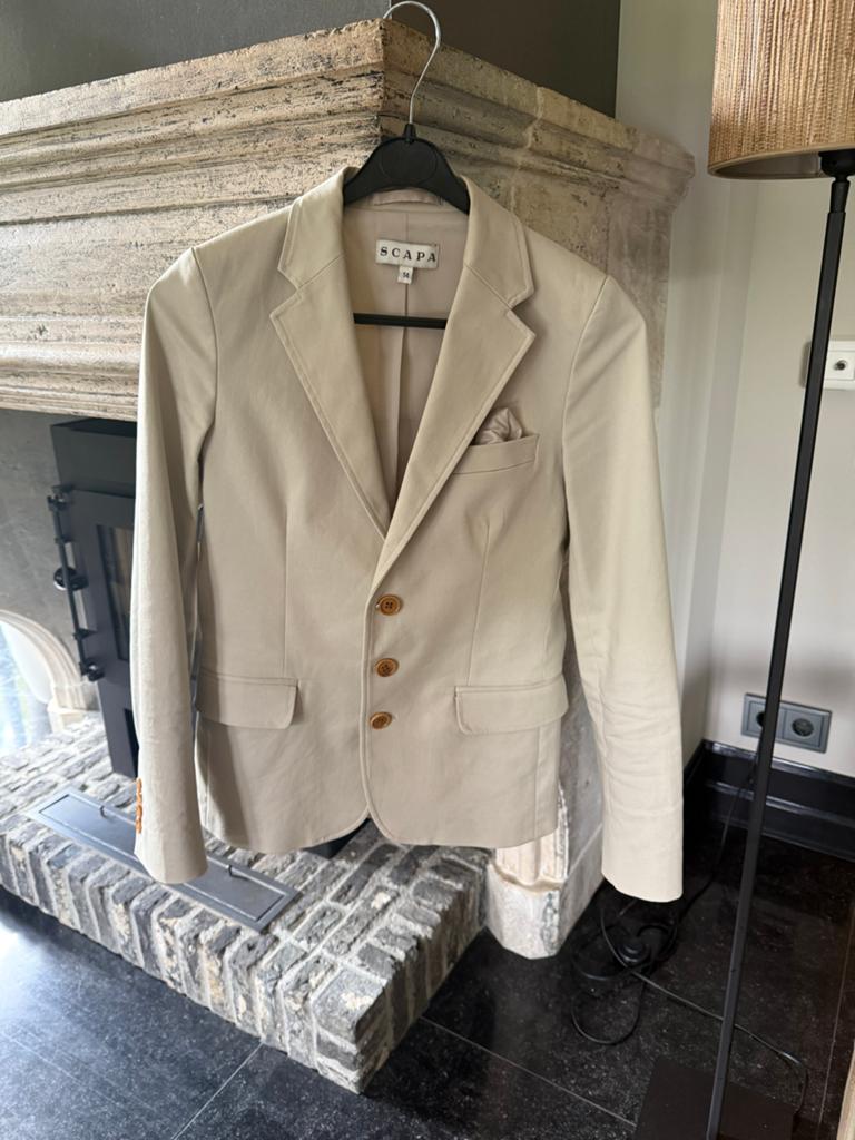 Scapa blazer - Beige - maat 164, Ophalen of Verzenden, Zo goed als nieuw, Jongen, Jas
