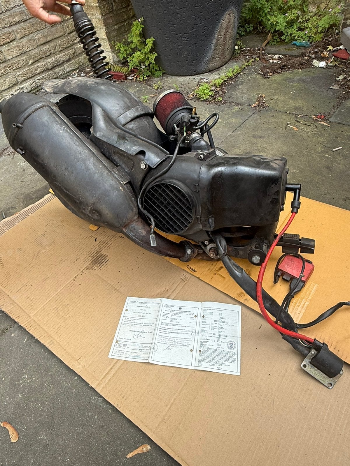 Piaggio Skipper 125cc 2-takt blok met papieren, Ophalen, Zo goed als nieuw, Blok, Piaggio