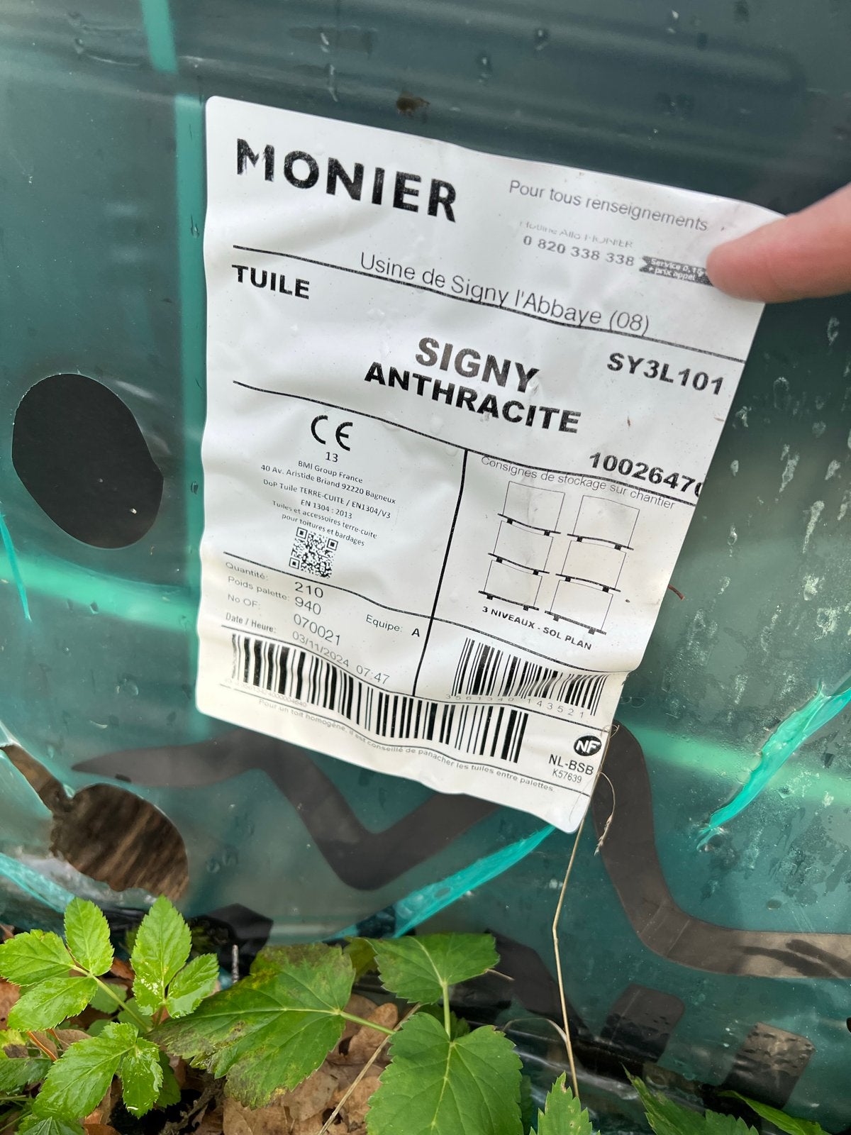 Monier Signy Anthraciet Dakpannen - Nieuw op pallet, Doe-het-zelf en Verbouw, Dakpannen en Dakbedekking, Ophalen, Steen of Klei