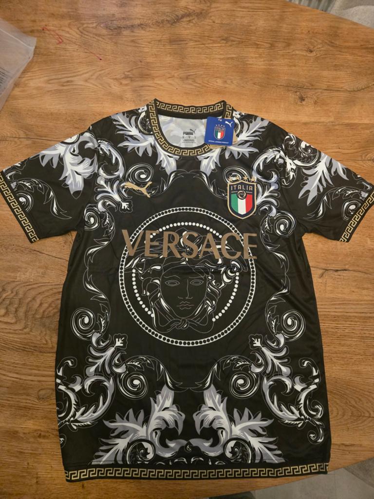 Italië voetbalshirt versace design, Ophalen of Verzenden, Nieuw, Zwart
