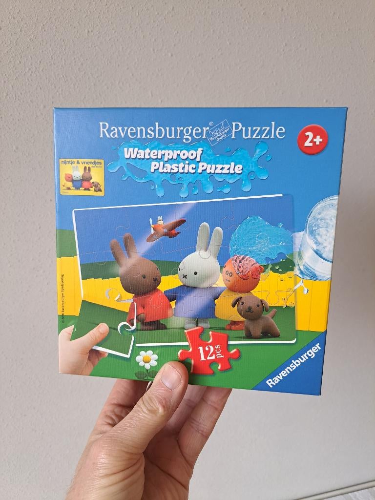 Nijntje waterproef kunststof puzzel, Ravensburger, 26x18cm, Ophalen of Verzenden, 10 tot 50 stukjes, Zo goed als nieuw, 2 tot 4 jaar