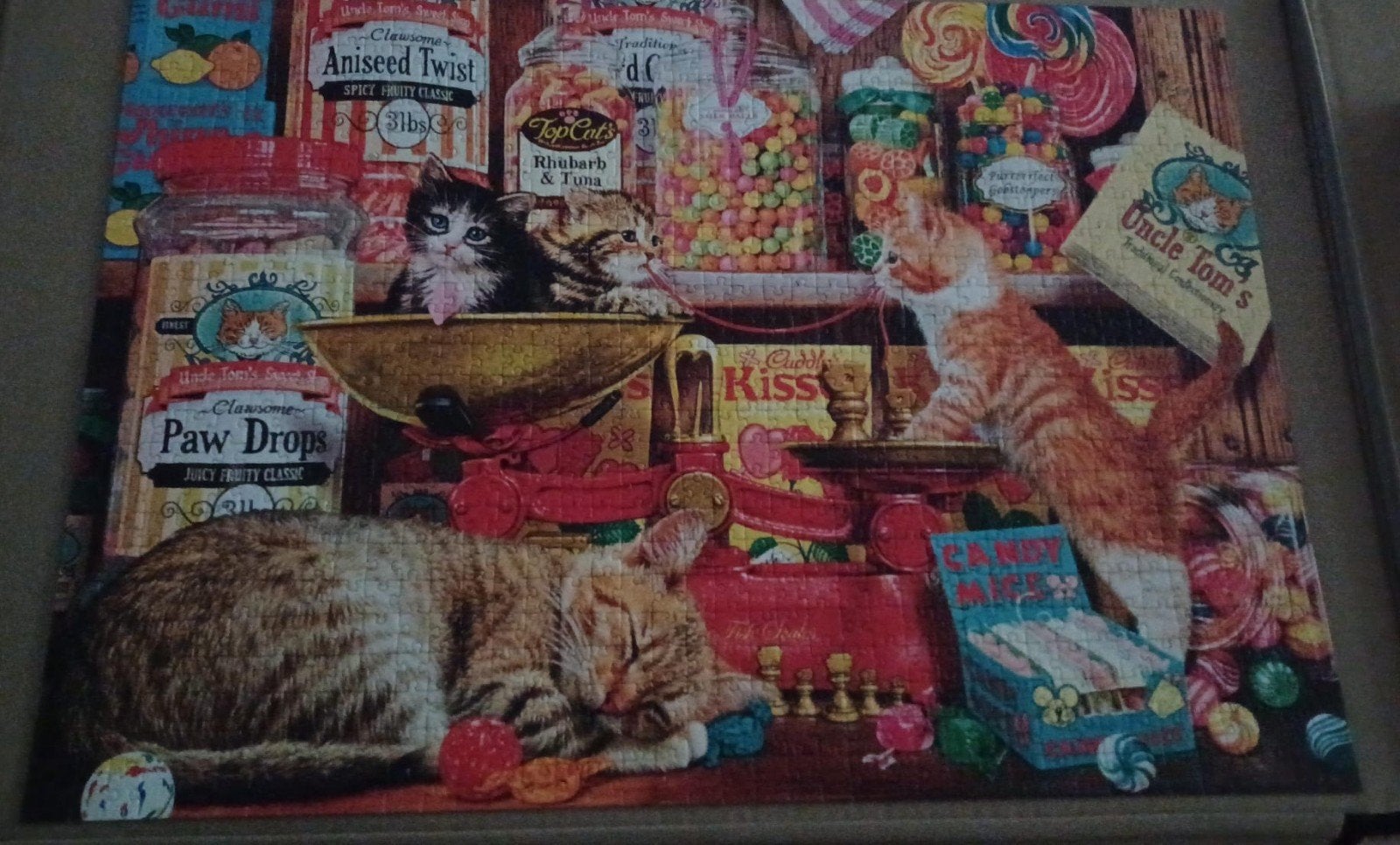 Trefl puzzel 1000 st. Cat's sweets, Ophalen, 500 t/m 1500 stukjes, Gebruikt