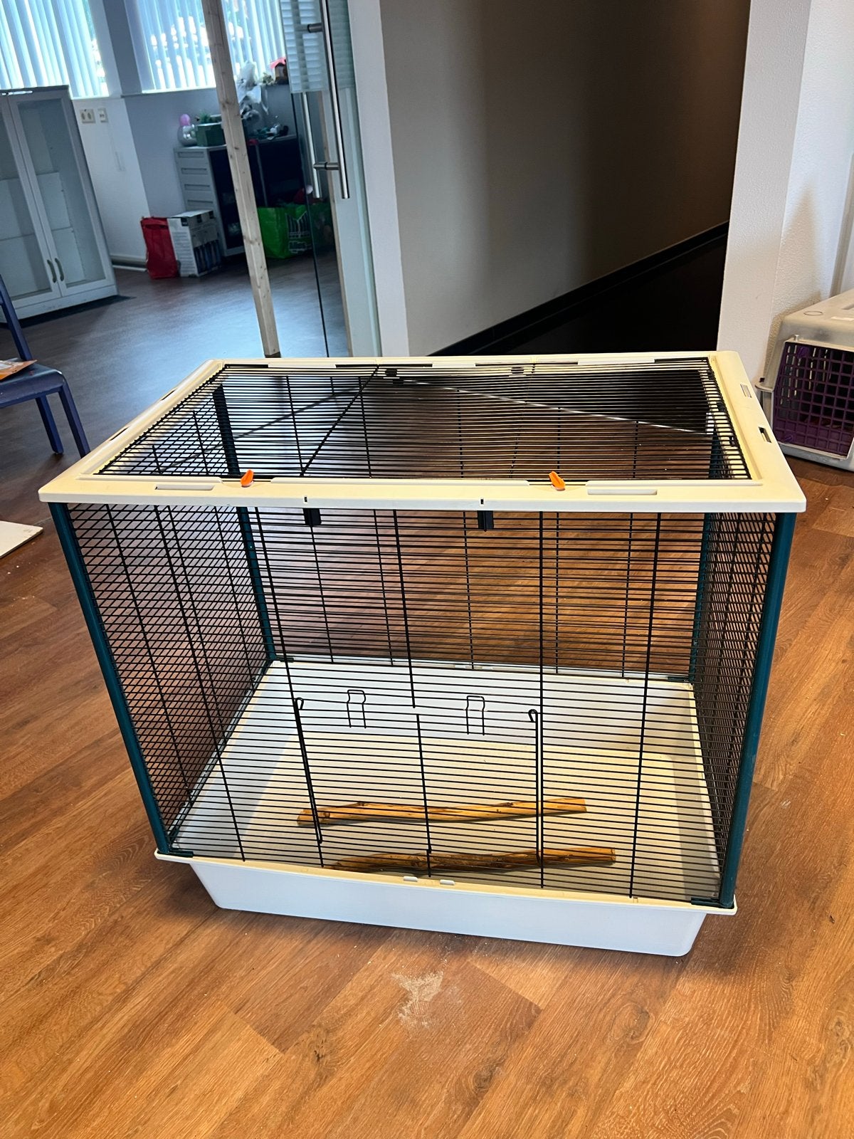 Grote kooi, voor vogels of knaagdieren, zgan, Ophalen, Zo goed als nieuw, Metaal, Overige typen
