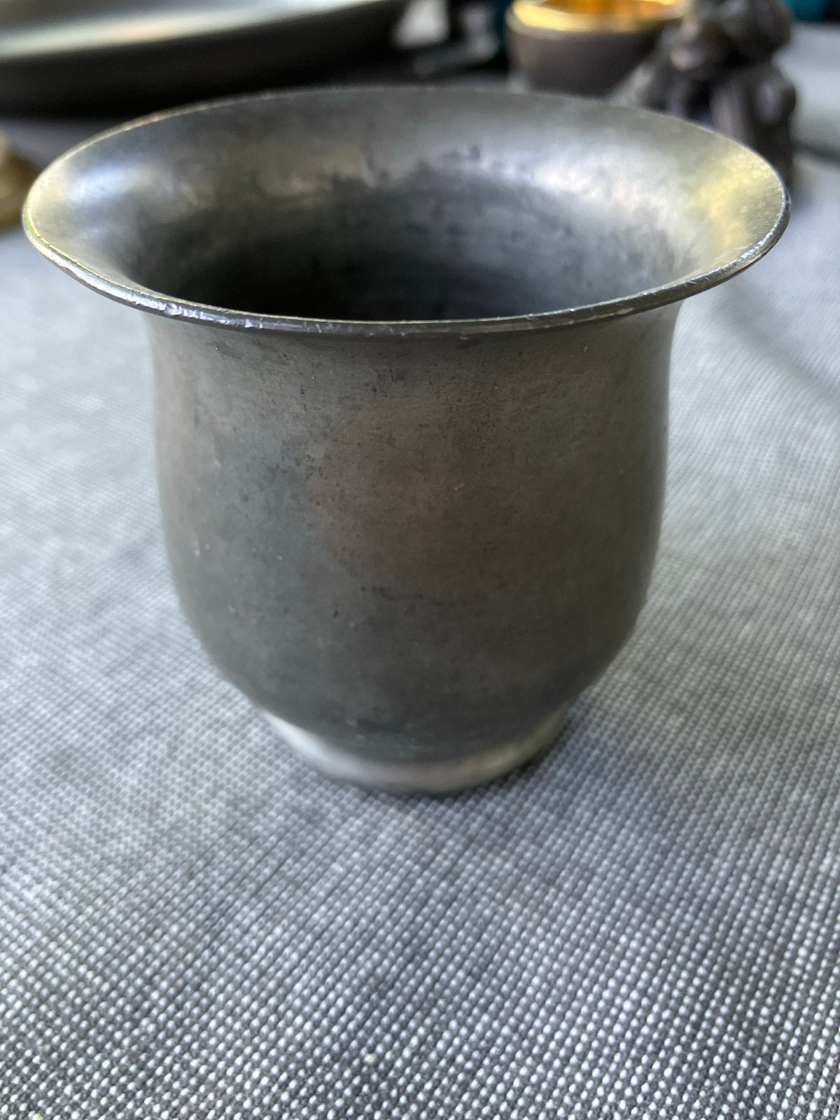 Antieke tinnen beker van Zeister Tin Fabriek., Ophalen of Verzenden