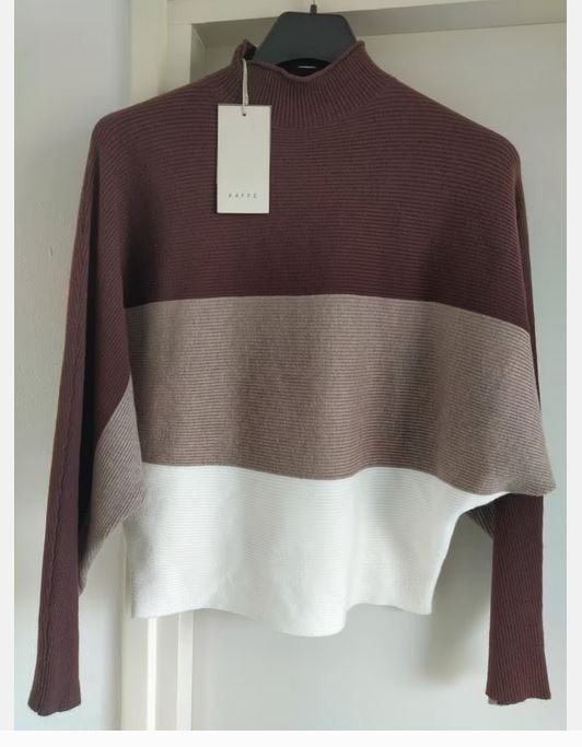NIEUW!! KAFFE trui/vleermuismouw VAN 75 VOOR 17,50 EURO!, Maat 38/40 (M), Bruin, Kaffe, Nieuw
