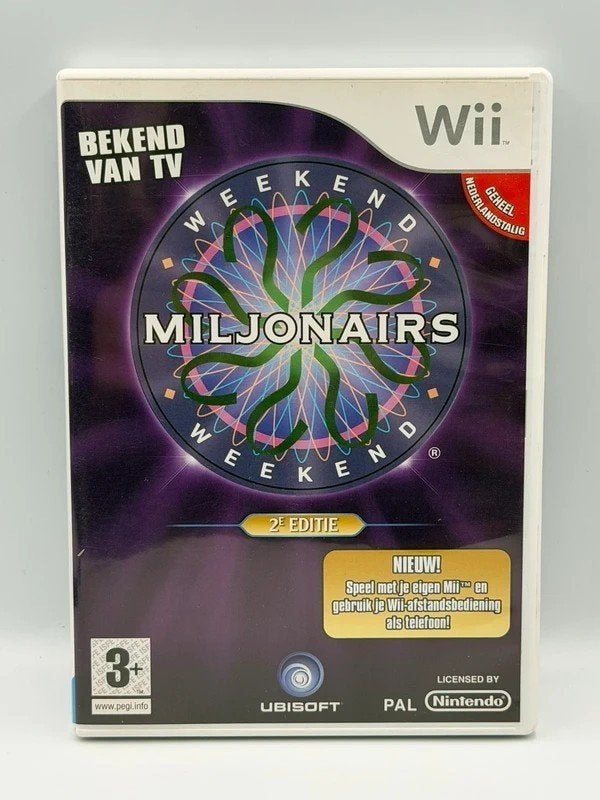 Weekend Millionaires 2nd Edition Nintendo Wii PAL, Spelcomputers en Games, Games | Nintendo Wii, Nintendo, Nintendo, Puzzel en Educatief