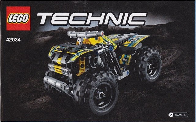 LEGO boekje 42034 Technic Model Off-Road Quad Bike., Lego, Overige typen, Ophalen of Verzenden, Zo goed als nieuw