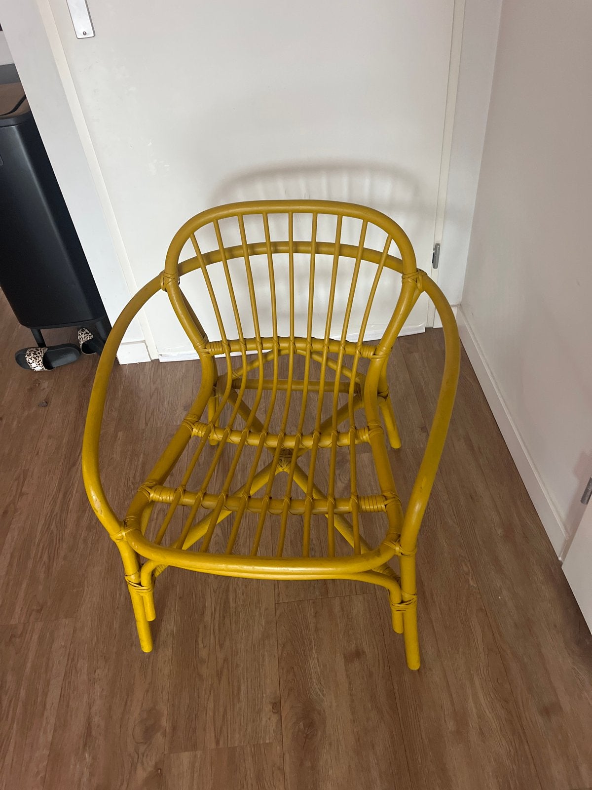 IKEA Albacken rotan en bamboe fauteuil, Ophalen, Overige kleuren, Riet of Rotan, Zo goed als nieuw