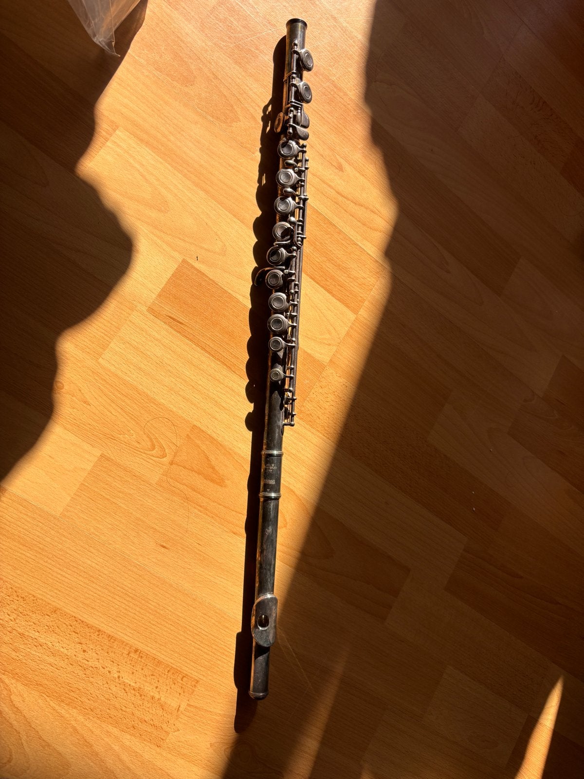 Zilvere Yamaha Dwarsfluit - Opknapper, Muziek en Instrumenten, Ophalen, Gebruikt, Dwarsfluit