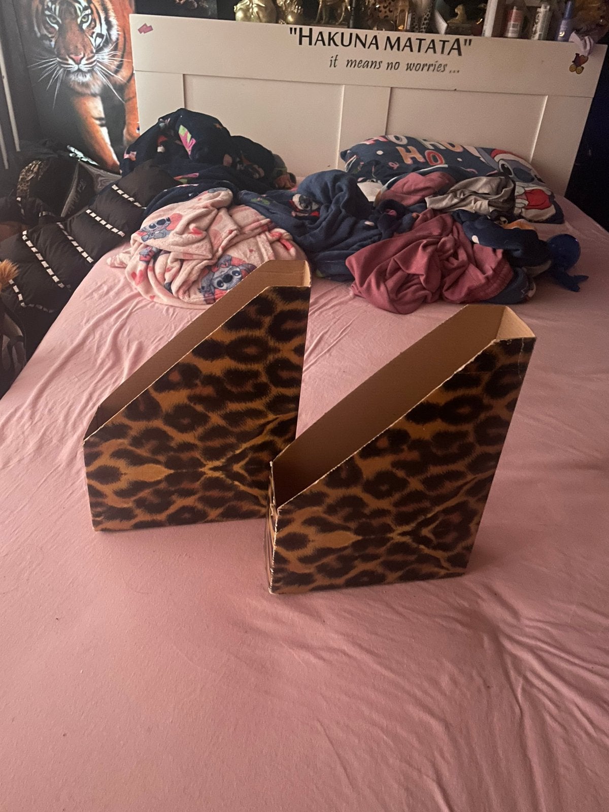 2x ordners panter print, Ophalen of Verzenden, Gebruikt