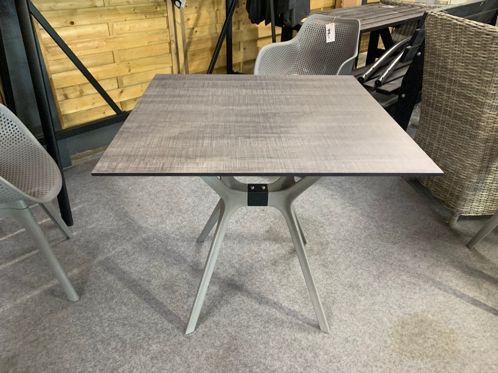 Tuintafel Grijs 80 x 80 cm, Ophalen, Nieuw, Vierkant, Overige materialen