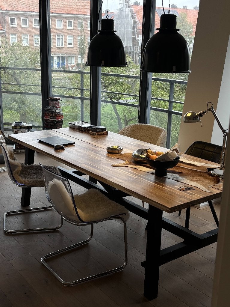 IKEA SKOGSTA eettafel 235*100cm - zo goed als nieuw, 200 cm of meer, Zo goed als nieuw, Vijf personen of meer, Rechthoekig