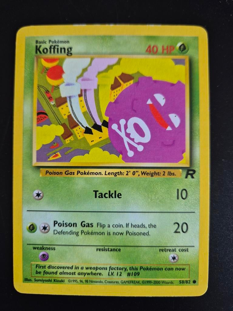 Koffing - Team Rocket 58/82 - Pokémon Kaart, Ophalen of Verzenden
