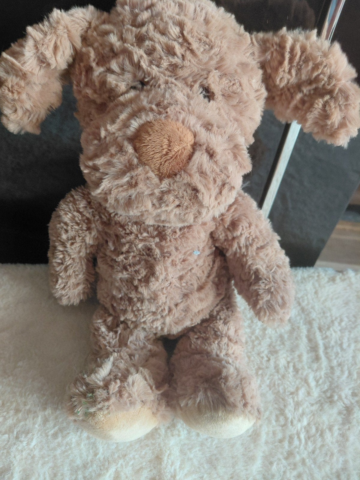 Schattige bruine pluche hond - Zo goed als nieuw, Overige merken, Overige karakters, Zo goed als nieuw, Middelgroot (20 tot 80 cm)