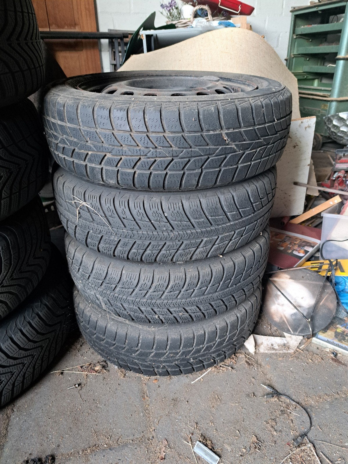 winterbanden voor Toyota aygo, Ophalen, Gebruikt
