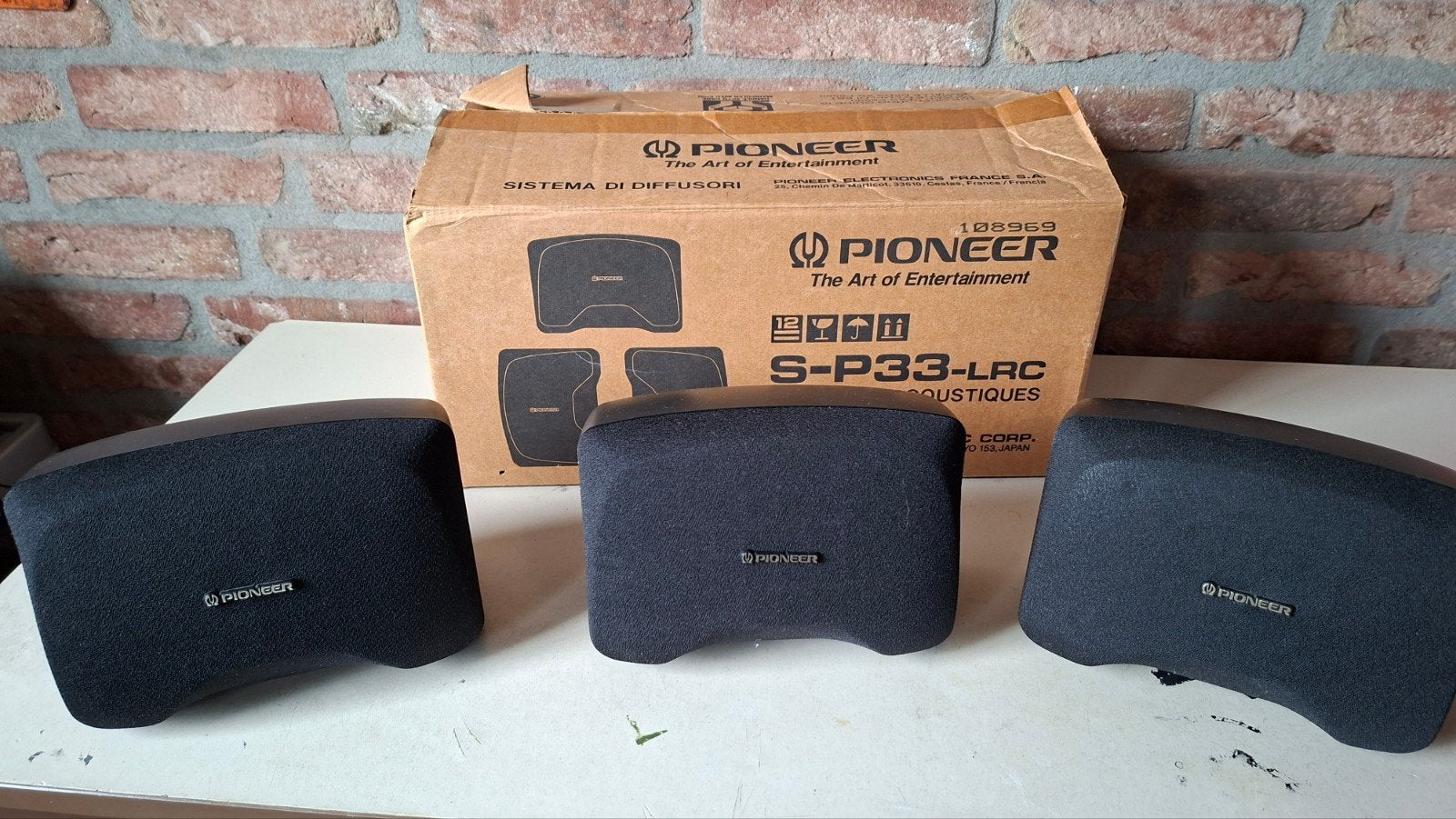Pioneer S-P33-LRC Speakerset - Zo goed als nieuw, Speakerset, Ophalen of Verzenden, Zo goed als nieuw, Pioneer