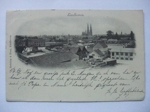 R40 Eindhoven - Panorama rond 1900, Verzenden, Voor 1920, Gelopen, Noord-Brabant
