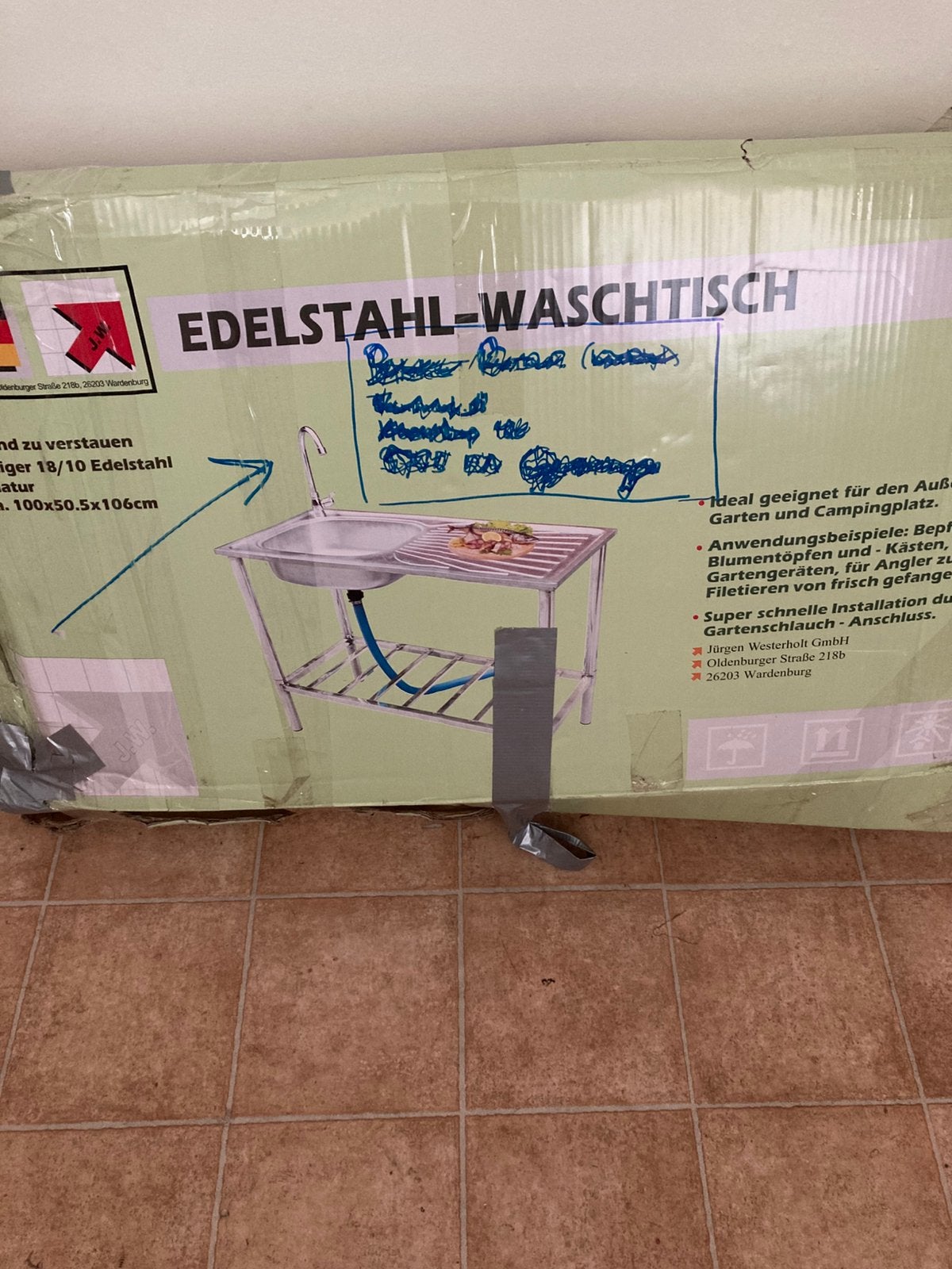 Roestvrijstalen Wasbak, Ophalen, Nieuw