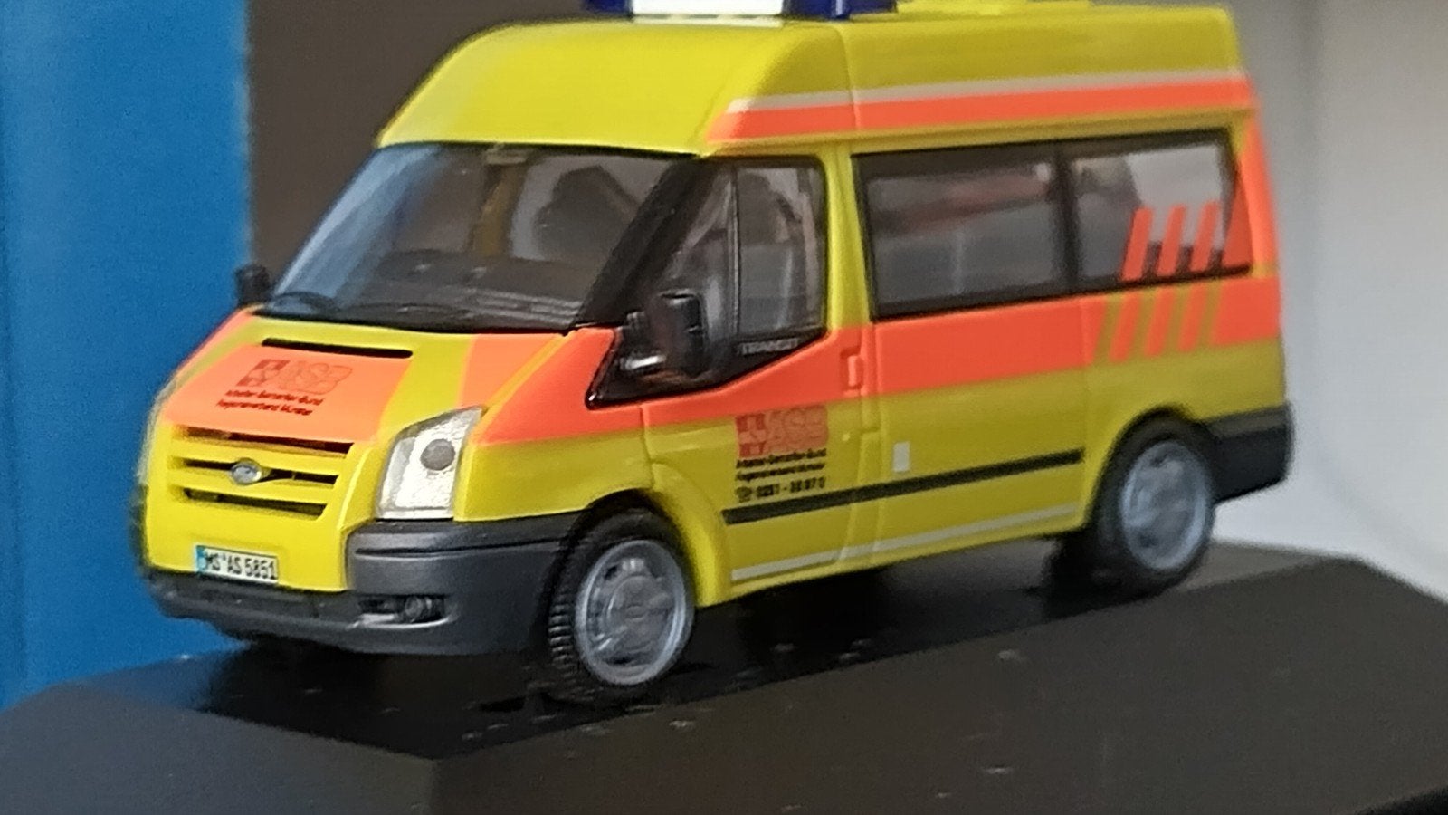 Ford Transit KTW Asb Münster 1:87 H0 Rietze Pol, Hobby en Vrije tijd, Modelauto's | 1:87, Auto, Verzenden, ., Rietze