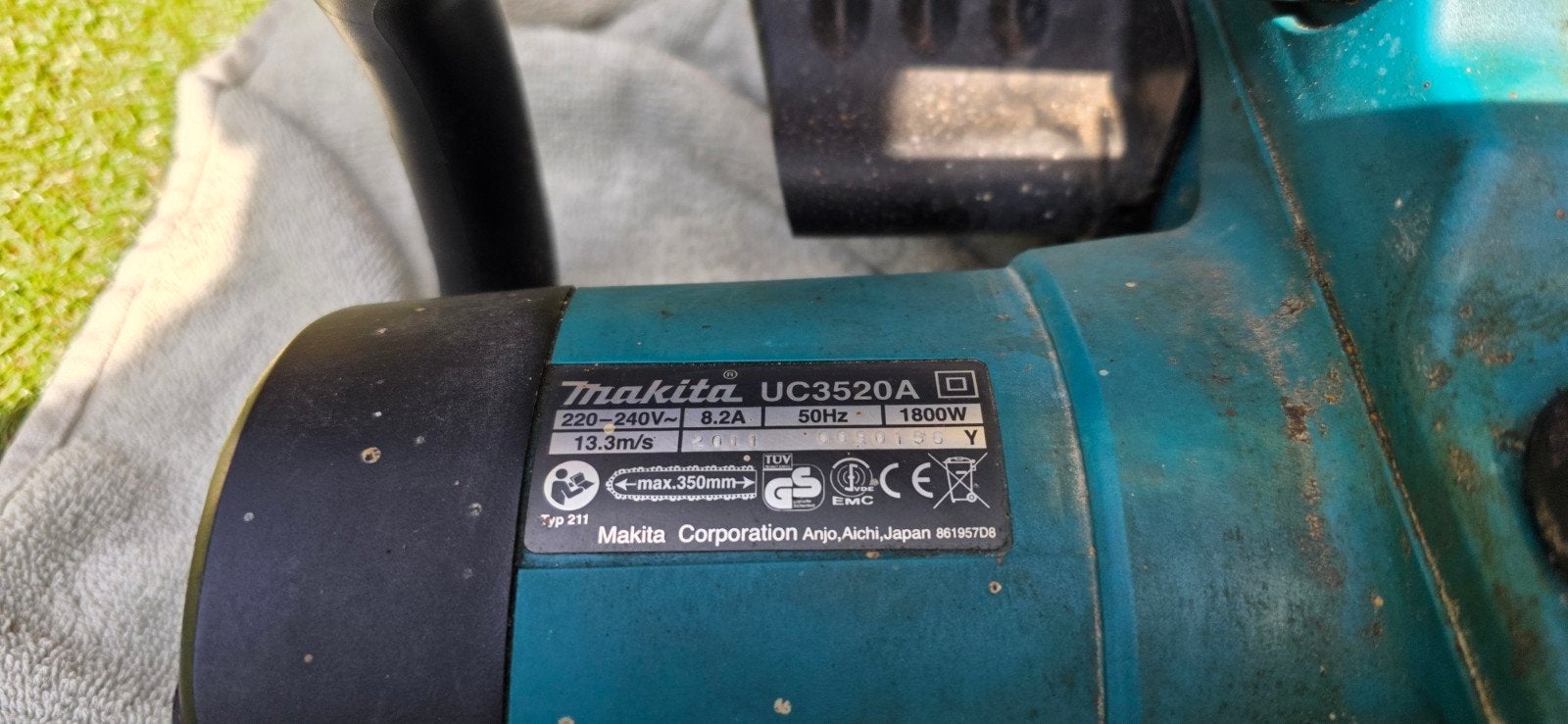 Makita UC3520A elektrische kettingzaag 1800W, Gebruikt, 70 mm of meer, Kettingzaag, Ophalen of Verzenden