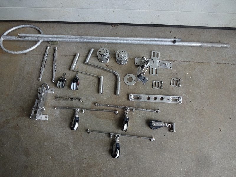 Sea Horse onderdelen, oa lier, catrol, rail, mastvoet, Watersport en Boten, Ophalen, Gebruikt, Overige typen