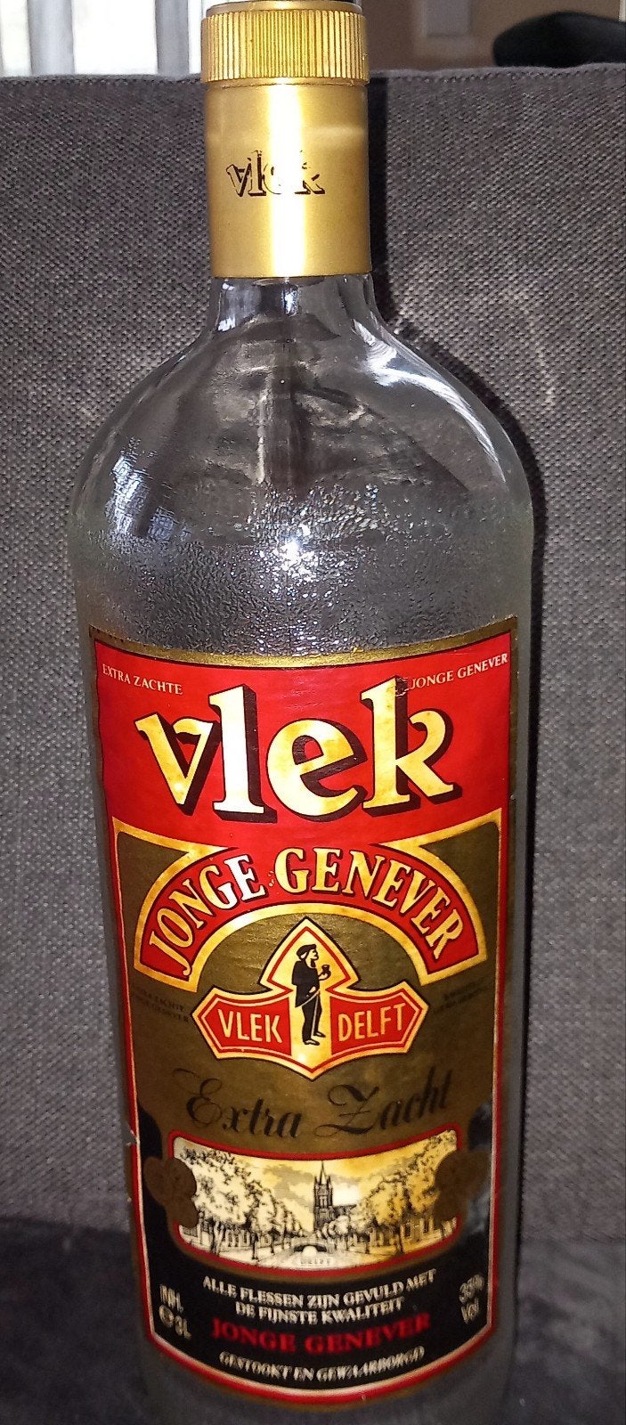 Unieke XL 3 Liter Fles Vlek Jenever Zeldzame Horeca Display, Ophalen of Verzenden, Gebruiksvoorwerp