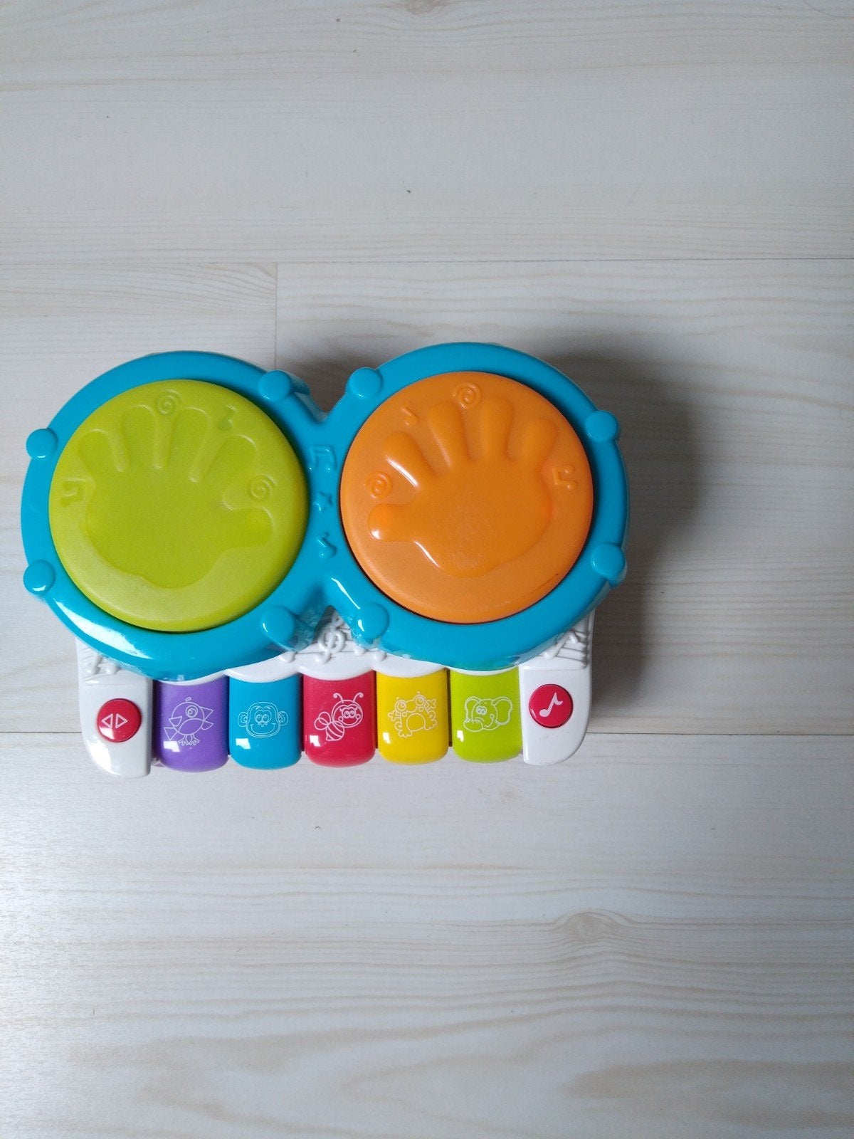 Baby piano met muziek, trommel en dieren geluiden., Kinderen en Baby's, Ophalen, Gebruikt, Jongen of Meisje