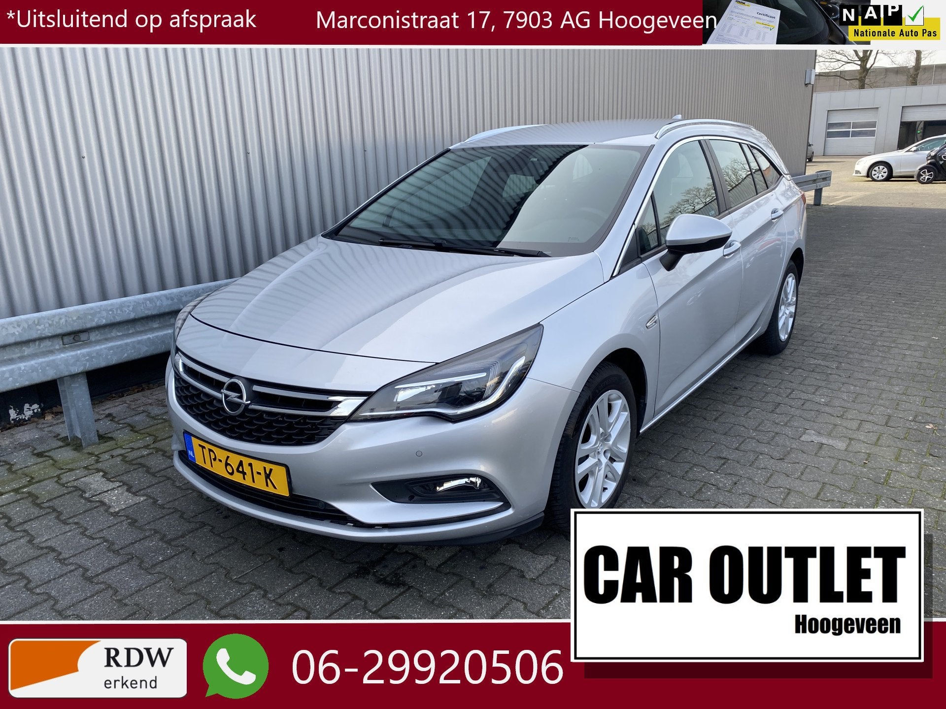 Opel Astra Sports Tourer 1.0 Online Edition Clima, Navi, CC,, Auto's, Opel, Voorwielaandrijving, Stof, Gebruikt, Euro 6