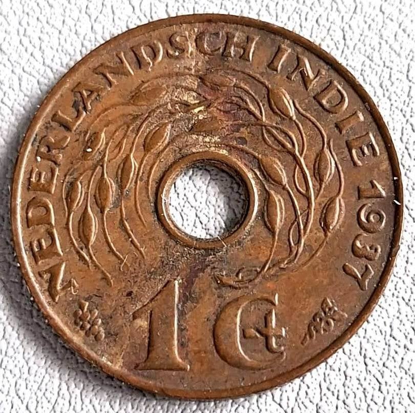 Nederlands-Indië 1 Cent 1937, Ophalen of Verzenden, Zuidoost-Azië, Losse munt