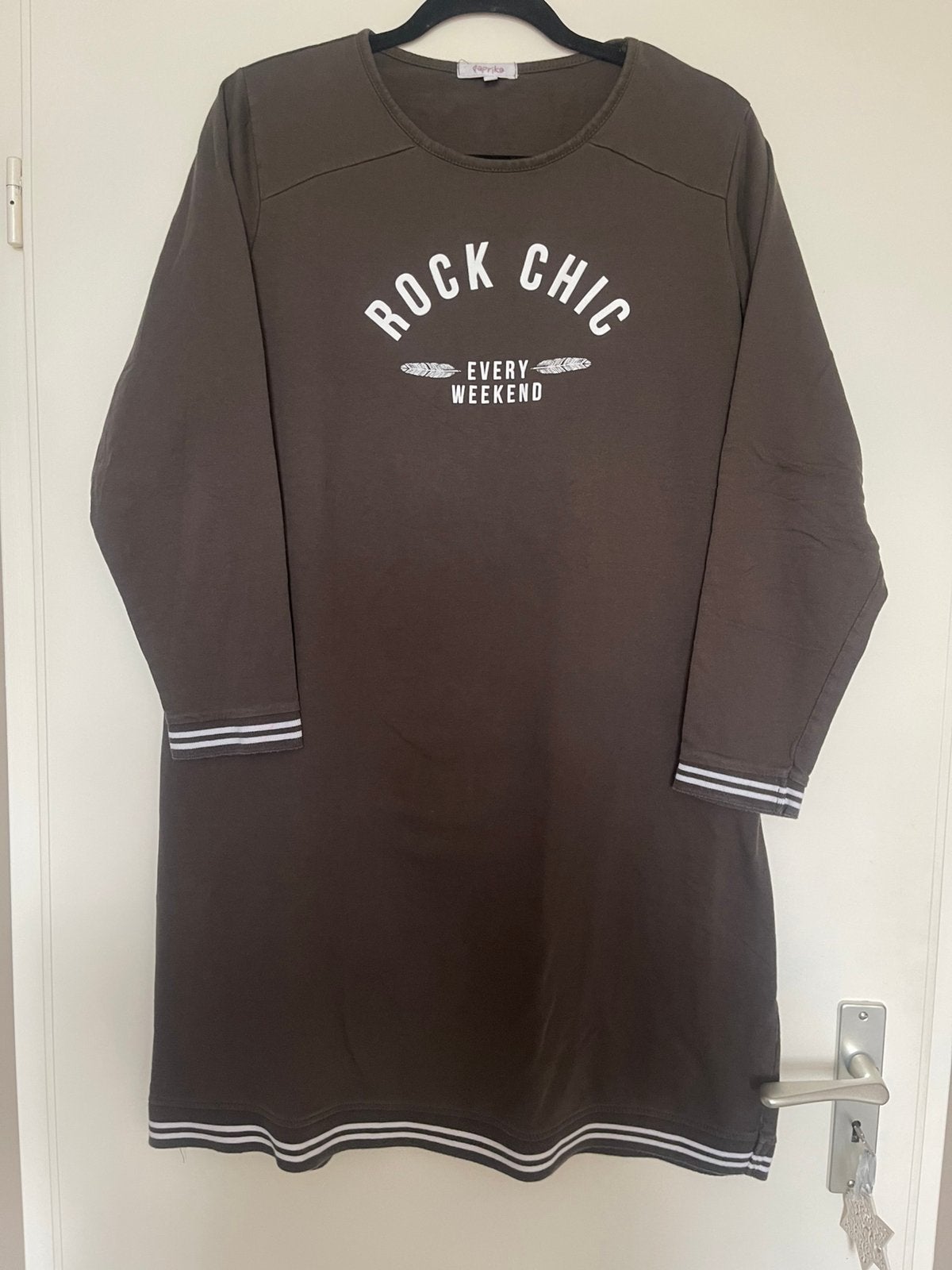 Paprika lange sweater maat 46, Ophalen of Verzenden, Zo goed als nieuw, Groen, Trui of Vest